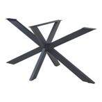 Stalen onderstel Oberau tafelpoot 150x78x71 cm zwart [en.cas, Verzenden, Nieuw