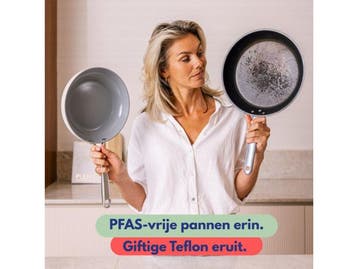 Safecourt Kitchen - Keramische Koekenpannen - PFAS-vrij - Ø, Huis en Inrichting, Verzenden, Nieuw
