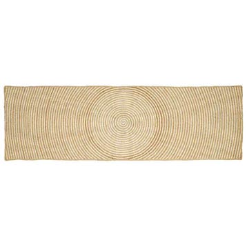 vidaXL Vloerkleden Wit 60 x 300 cm Jute, Huis en Inrichting, Stoffering | Tapijten en Kleden, Verzenden, Nieuw, Wit
