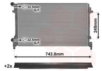 Radiator benzine 1.6 geschikt voor Golf 7.5 2017-2020, Ophalen of Verzenden, Nieuw, Volkswagen
