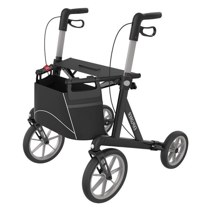 Rehasense Rollator Rehasense Explorer L - zwart, Diversen, Verpleegmiddelen, Ophalen of Verzenden