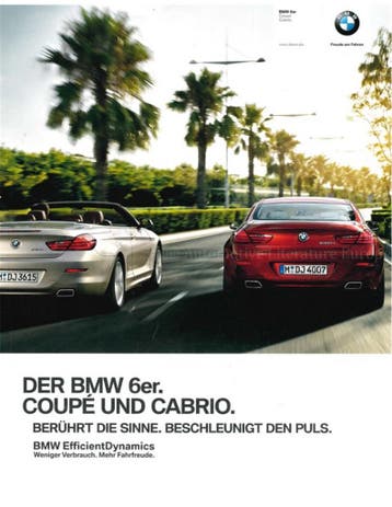 2014 BMW 6 SERIE BROCHURE DUITS, Nieuw, BMW, Author