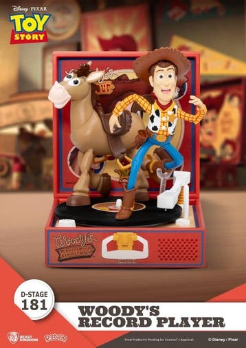 Toy Story Record Player Series PVC figure Woodys Record..., Ophalen of Verzenden, Nieuw