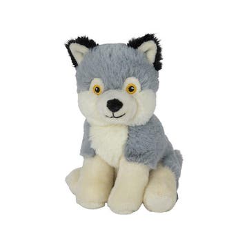 Nature Planet wolf knuffel - pluche - 16 cm - bosdieren, Verzenden, Nieuw