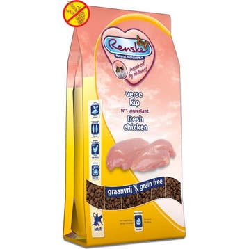 4x Renske Super Premium Adult Kattenvoer Kip 1,5 kg, Verzenden, Kat