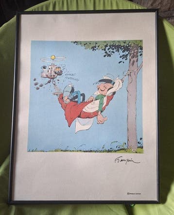 Franquin, André - 1 Silkscreen - Gaston - Gaffes et gadgets, Boeken, Nieuw