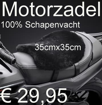 Motorzadel Schapenvacht 35cmx30cm zadelkussen bont € 29,95, Motoren, Overige Motoren, Ophalen of Verzenden