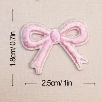 Embleem voor op kleding stof - mini - 4 stuks - strik - s..., Ophalen of Verzenden, Nieuw, Overige typen