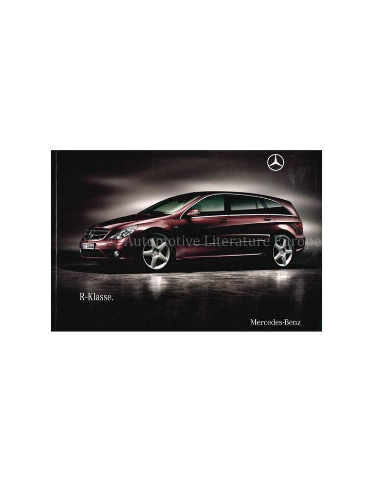 2009 MERCEDES BENZ R KLASSE BROCHURE DUITS, Boeken, Auto's | Folders en Tijdschriften
