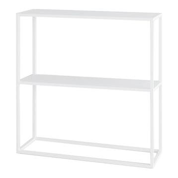 Consoletafel Strömstad haltafel met 1 plank 80x80x26 cm wit, Huis en Inrichting, Tafels | Sidetables, Verzenden, Nieuw