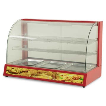 HCB Warmhoudvitrine - 96 cm - 230V - RVS, Verzenden, Nieuw in verpakking, Overige typen