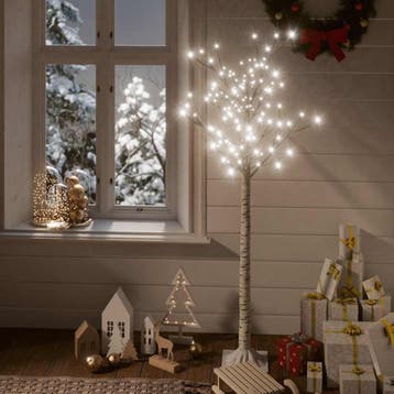 vidaXL Kerstboom wilg met 156 koudwitte LEDs binnen en, Verzenden, Nieuw