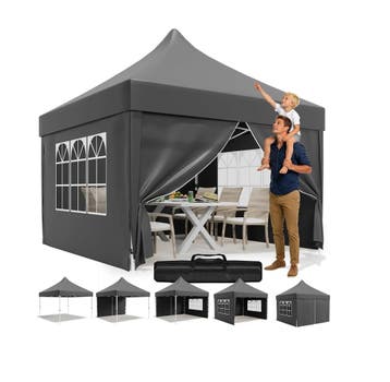 JUMMICO Vouwpaviljoen 3 × 3 m met hoge nok, 60% verbeterd.., Verzenden, Nieuw