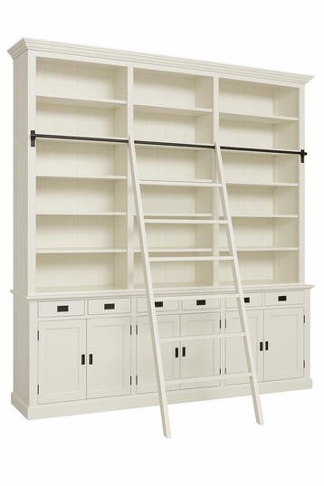 Boekenkast wit met trap Reeuwijk XXXL 300 x 300cm, Ophalen of Verzenden, Nieuw