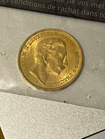 Duitsland, keizerrijk 20 Mark 1909, Postzegels en Munten, Munten | Europa | Niet-Euromunten