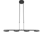 Steinhauer - hanglamp - Turound - zwart - glas metaal -, Verzenden, Nieuw