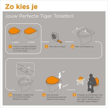 Tiger Steigerhoutlook - WC bril - Toiletbril met deksel, Verzenden, Nieuw