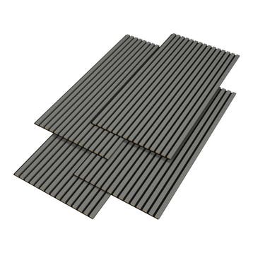 [NEU.HOLZ] Akoestisch Wandpaneel Vang set van 4 mdf 2,88 m², Doe-het-zelf en Verbouw, Verzenden, Nieuw
