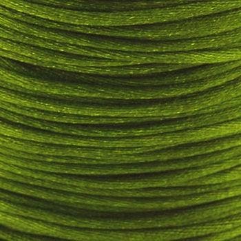 2 meter Macrame Satijndraad 1.0 Basil Green (Macramé koord), Ophalen of Verzenden, Nieuw, Draad