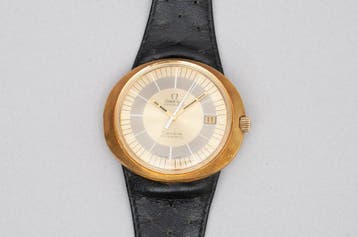 18k gouden Omega Genève Dynamic polshorloge. Ref. 166.039, Sieraden, Tassen en Uiterlijk, Horloges | Heren, Gebruikt