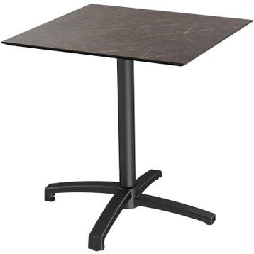 Inklapbare Tafel | X CROSS | HPL/Aluminium | Marmerlook Blad, Verzenden, Nieuw in verpakking