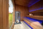 Luxe buitensauna Thermowood panorama sauna, Ophalen of Verzenden, Nieuw, Fins of Traditioneel, Complete sauna