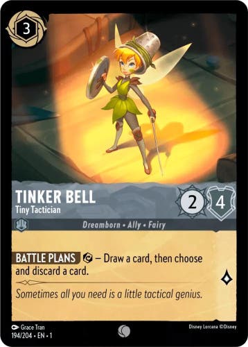 [194/204] - TINKER BELL - Tiny Tactician ENG NON-FOIL [M/NM], Ophalen of Verzenden, Nieuw