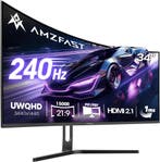 Gaming Monitor - Beeldscherm computer - 34 inch - Curved - 2, Verzenden, Zo goed als nieuw