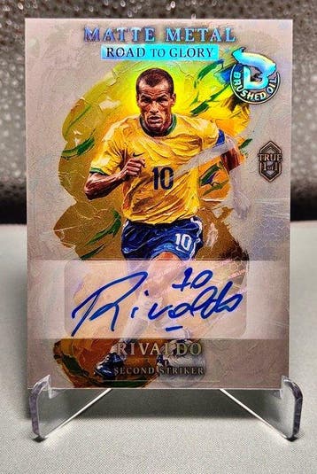 Wild Card Matte Metal Brushed Oil Rivaldo True 1/1 Autograf, Nieuw
