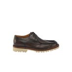 TESTONI - 8 UK - 42 IT - Piuma Derby Moc-Toe Shoes Brown, Nieuw