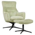 Fauteuil Flynn met hocker, Ophalen of Verzenden, Nieuw