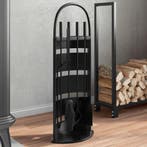 vidaXL 5-delige openhaardgereedschapset 23x15x66 cm staal, Verzenden, Nieuw