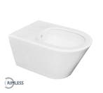 Luxe rimless wandcloset 53 cm met bidet-functie mat wit, Verzenden, Nieuw