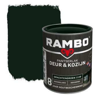 Rambo Pantserlak Deur en Kozijn Grachtengroen 0.75L, Verzenden, Nieuw, Lak, Minder dan 5 liter