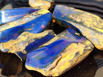 Birmese Blauwe Amber - Hoge Kwaliteit!- 84 g