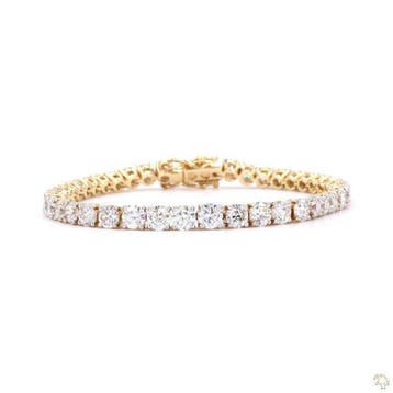 Armband - 14 karaat Geel goud - 7.71ct. tw. Diamant, Nieuw