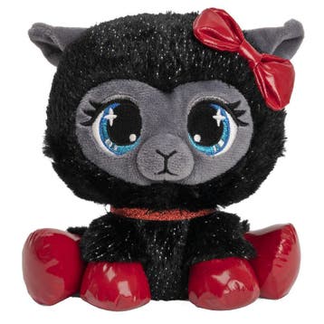 P-Lushes Pets schaap - pluche knuffel - zwart - 15 cm, Verzenden, Nieuw