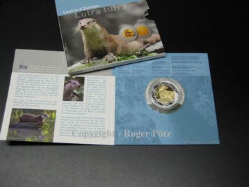 Luxemburg 5 Euro 2011 Fauna en Flora Fischotter Pp, Verzenden
