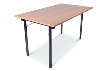 Inklapbare tafel recht | 140x80 | U-frame, Huis en Inrichting, Tafels | Bijzettafels, Ophalen of Verzenden, Nieuw, Kunststof