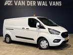 Ford Transit Custom 2.0 TDCI 130pk L2H1 Inrichting Euro6 Air, Stof, Gebruikt, Wit, Dealer onderhouden