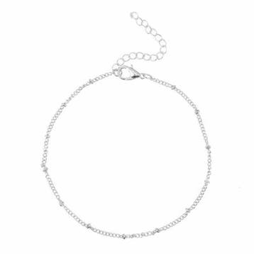 Fako Bijoux - Enkelbandje - Ringetjes - Zilverkleurig, Verzenden, Nieuw