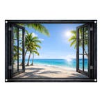 Tuindoeken - Tuinposter tuin wand decoratie afbeeldingen, Verzenden, Nieuw