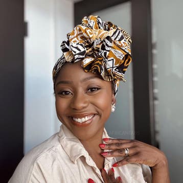 Afrikaanse Zand Bogolan Mozaïek hoofddoek - headwrap, Ophalen of Verzenden, Nieuw