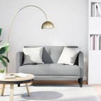 vidaXL Loveseat Bank Lichtgrijs 111 cm Stof, Verzenden, Nieuw, Stof