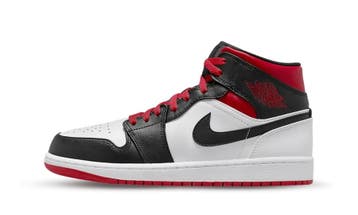 Jordan 1 Mid Gym Red Black Toe, Nieuw
