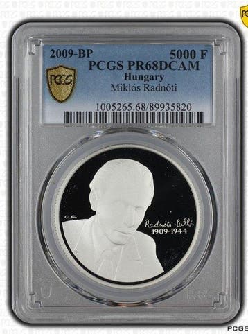 Hongarije. 5000 Forint 2009, Hungarian mint Budapest PCGS -