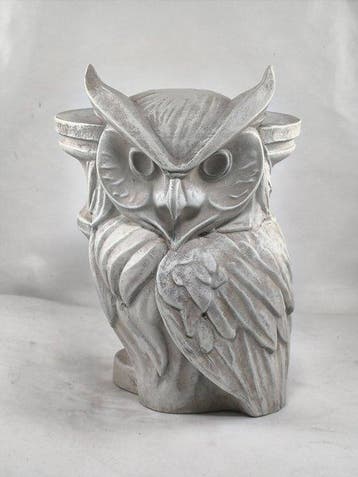 Federico Alibrio - sculptuur, Stone Spirit - Owl - 21 cm -