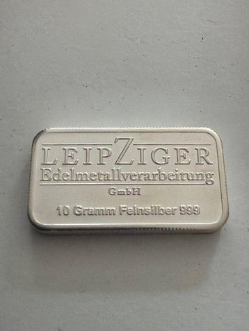 Wereld. silver bar Silberbarren 10g (.999) (Zonder