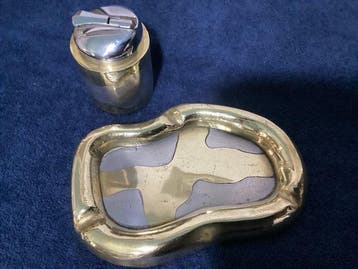 Asbak - Messing, Aluminium