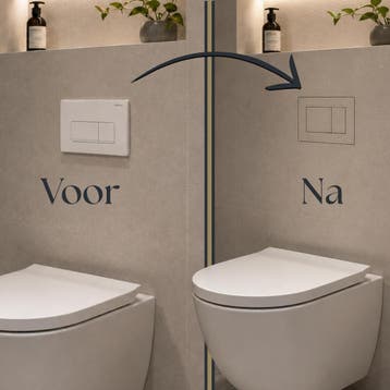 Onzichtbare Toilet Bedieningsplaat – Geberit Sigma &amp; TEC, Verzenden, Nieuw, Toilet